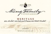 皇家酒莊梅里蒂奇干紅葡萄酒(King Family Vineyards Meritage, Monticello, USA)