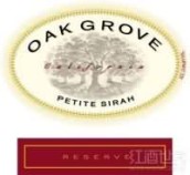 橡樹林珍藏小西拉干紅葡萄酒(Oak Grove Reserve Petite Sirah, California, USA)