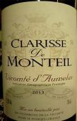 克拉麗絲蒙特干紅葡萄酒(Clarisse De Monteil, Languedoc-Roussillon, France)