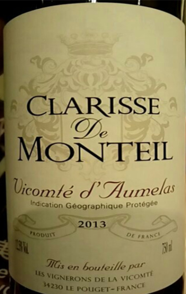 clarisse de monteil, languedoc-roussillon, france红酒评分|葡萄酒