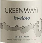 綠道酒莊極佳菲亞諾干白葡萄酒(Greenway Wines Favoloso Fiano, Broke Fordwich, Australia)