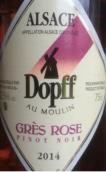 多普磨坊格蕾絲黑皮諾桃紅葡萄酒(Dopff au Moulin Pinot Noir Gres Rose, Alsace, France)