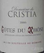 克里斯蒂亞酒莊羅訥河谷丘紅葡萄酒(Domaine de Cristia, Cotes du Rhone, France)