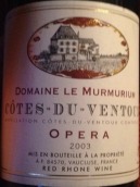 穆爾姆里姆莊園歐佩拉紅葡萄酒(Domaine le Murmurium Opera, Ventoux, France)