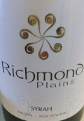 Richmona Plains Syrah, Nelson, New Zealand