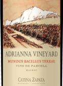 卡帝娜魔地穆圖斯馬爾貝克紅葡萄酒(Bodega Catena Zapata Adrianna Vineyard Mundus Bacillus Terrae Malbec, Mendoza, Argentina)