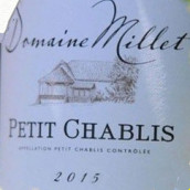 米樂特小夏布利白葡萄酒(Domaine  Millet Petit Chablis, Burgundy, France)