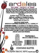 亞鐸阿達(dá)萊斯干紅葡萄酒(Bodegas Aruspide Ardales Vino de la Tierra, Castilla La Mancha, Spain)