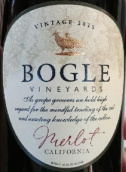 格爾酒莊梅洛干紅葡萄酒(Bogle Vineyards Merlot, California, USA)