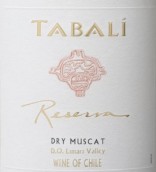 達百利珍藏麝香干白葡萄酒(Tabali Reserva Dry Muscat, Limari Valley, Chile)