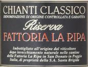 里帕酒莊經(jīng)典基安帝珍藏紅葡萄酒(Fattoria La Ripa Chianti Classico Riserva DOCG, Tuscany, Italy)