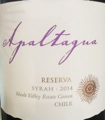 阿帕塔瓜珍藏西拉干紅葡萄酒(Apaltagua Reserva Syrah, Colchagua Valley, Chile)