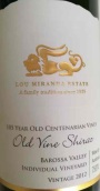 盧?馬蘭達(dá)老藤西拉干紅葡萄酒(Lou Miranda Estate Old Vine Shiraz, Barossa Valley, Australia)