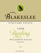 布萊克斯利莊園雷司令白葡萄酒(Blakeslee Vineyard Estate Riesling, Willamette Valley, USA)