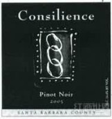 康瑟利恩斯黑皮諾干紅葡萄酒(Consilience Pinot Noir, Santa Barbara County, USA)