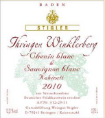 施蒂格勒依瑞恩温克乐堡白诗南-长相思干型小房酒(Weingut Stigler Ihringen Winklerberg Chenin blanc & Sauvignon blanc Kabinett trocken, Baden, Germany)