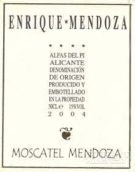 恩里克·門多薩酒莊麝香白葡萄酒(Bodegas Enrique Mendoza Moscatel de Mendoza, Alicante, Spain)