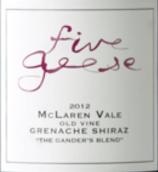 五只鵝甘德歌海娜西拉混釀紅葡萄酒(Five Geese Gander‘s Blend Grenache Shiraz, McLaren Vale, Australia)