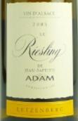 J.B.亞當萊曾伯格雷司令干白葡萄酒(Jean-Baptiste Adam Letzenberg Le Riesling, Alsace, France)