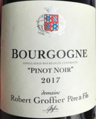 格羅菲爾酒莊黑皮諾干紅葡萄酒(Domaine Robert Groffier Pere & Fils Pinot Noir, Burgundy, France)