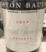 安東·鮑爾珍藏赤霞珠紅葡萄酒(Anton Bauer Reserve Cabernet Sauvignon, Wagram, Austria)