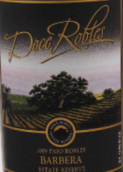 多塞·羅伯斯酒莊巴貝拉干紅葡萄酒(Doce Robles Winery Estate Barbera, Paso Robles, USA)