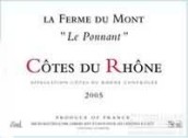 Stephane Vedeau La Ferme du Mont Cotes du Rhone Le Ponnant, Rhone, France