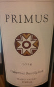 普里默斯赤霞珠干紅葡萄酒(Primus Cabernet Sauvignon, Maipo Valley, Chile)