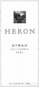 Heron Syrah, Santa Barbara County, USA