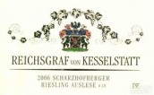 Reichsgraf von Kesselstatt Scharzhofberger Riesling Auslese, Mosel, Germany