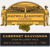 哈斯塔威爾赤霞珠干紅葡萄酒(Hastwell and Lightfoot Cabernet Sauvignon, McLaren Vale, Australia)