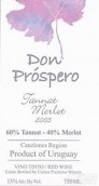 Pizzorno Don Prospero Tannat - Merlot, Canelones, Uruguay