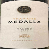 翠鷹莊獎?wù)埋R爾貝克紅葡萄酒(Trapiche Medalla Malbec, Mendoza, Argentina)