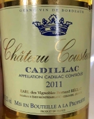 庫斯托酒莊白葡萄酒(Chateau Cousteau, Cadillac, France)