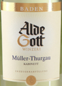 阿爾德·戈特米勒-圖高小房白葡萄酒(Alde Gott Muller-Thurgau Kabinett, Baden, Germany)