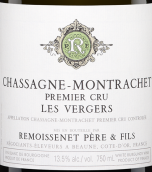 雷穆父子酒莊維杰（夏山-蒙哈榭一級園）白葡萄酒(Remoissenet Pere et Fils Les Vergers, Chassagne-Montrachet 1er Cru, France)
