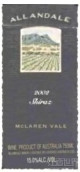 阿蘭代爾邁拉侖維爾西拉干紅葡萄酒(Allandale Winery McLaren Vale Shiraz, McLaren Vale, Australia)