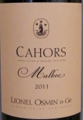 萊昂內(nèi)奧敏酒莊卡奧爾馬爾貝克干紅葡萄酒(Lionel Osmin & Cie Cahors Malbec, South West, France)