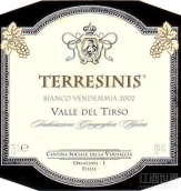 維奈西卡奧里斯塔諾酒莊特雷西尼斯維奈西卡白葡萄酒(Cantina della Vernaccia Oristano Terresinis Vernaccia Valle del Tirso IGT, Sardinia, Italy)