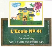 艾科勒要人白詩南干白葡萄酒(L’ecole no 41 Walla Voila Chenin Blanc, Columbia Valley, USA)