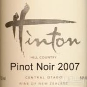 辛頓莊園希爾村黑皮諾干紅葡萄酒(Hinton Estate Hill Country Pinot Noir, Central Otago, New Zealand)