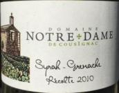 圣母酒莊歌海娜西拉混釀干紅葡萄酒(Domaine Notre Dame de Cousignac Grenache Syrah, Mediterranee, France)