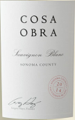 手作酒莊長相思干白葡萄酒(Cosa Obra Sauvignon Blanc, Sonoma County, USA)