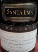 圣艾瑪珍藏灰蘇維翁干白葡萄酒(Santa Ema Reserve Sauvignon Gris, Leyda Valley, Chile)