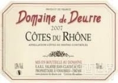 杜爾酒莊羅訥河谷丘白葡萄酒(Domaine de Deurre, Cotes du Rhone, France)