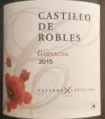 納瓦羅洛佩茲卡斯蒂羅伯斯歌海娜紅葡萄酒(Navarro Lopez Castillo de Robles Garnacha, Castilla, Spain)