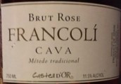 奧爾城堡弗朗科利極干型桃紅起泡酒(Castell d'Or Francoli Brut Rosado, Catalonia, Spain)