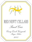 Red Newt Cellars Curry Creek Vineyards Pinot Gris, Finger Lakes, USA