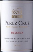 佩芮酒莊珍藏赤霞珠紅葡萄酒(Perez Cruz Reserva Cabernet Sauvignon, Maipo Valley, Chile)