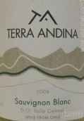 安迪娜長相思干白葡萄酒(Terra Andina Sauvignon Blanc, Central Valley, Chile)